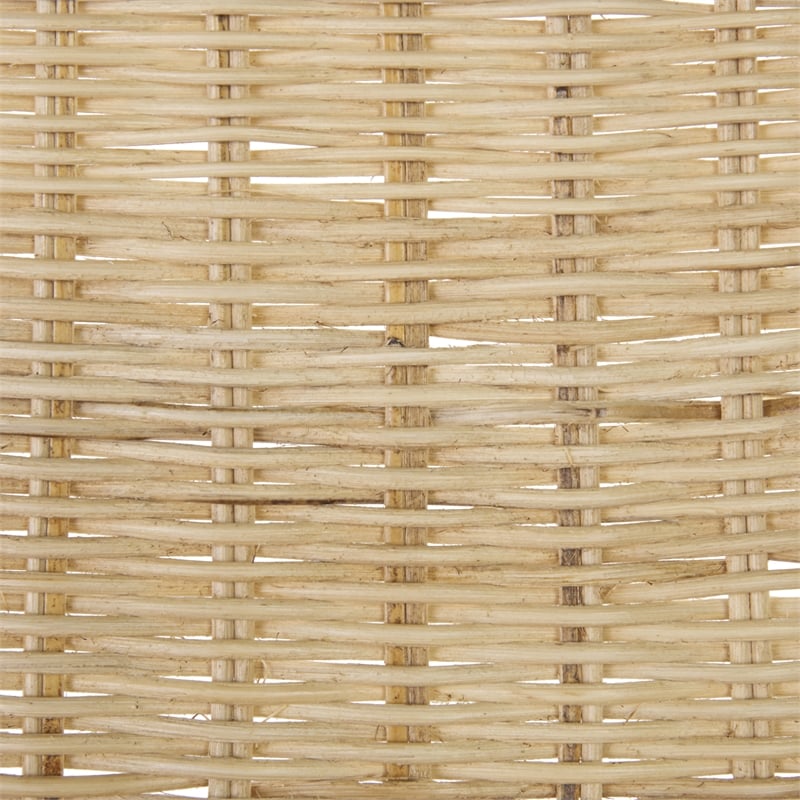 Safavieh Minerva Rattan Weaved Dining Chair in Natural / Black