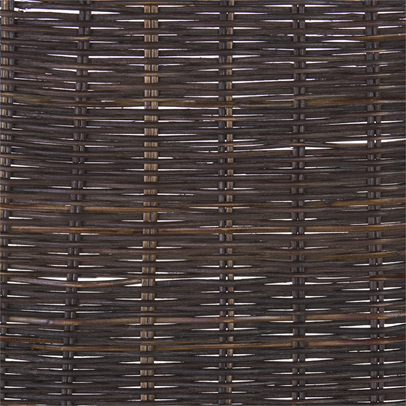 Safavieh Minerva Rattan Weaved Dining Chair in Brown / Black