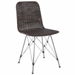 Safavieh Minerva Rattan Weaved Dining Chair in Brown / Black