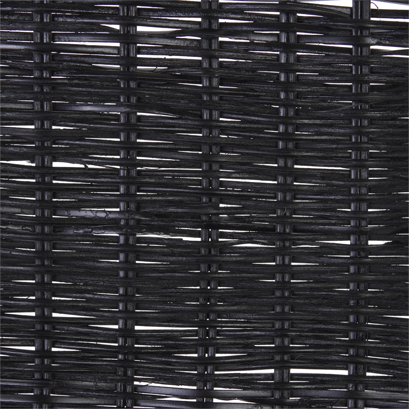 Safavieh Minerva Rattan Weaved Dining Chair in Black