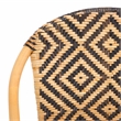 Safavieh Callidora Rattan Dining Chair in Natural / Black