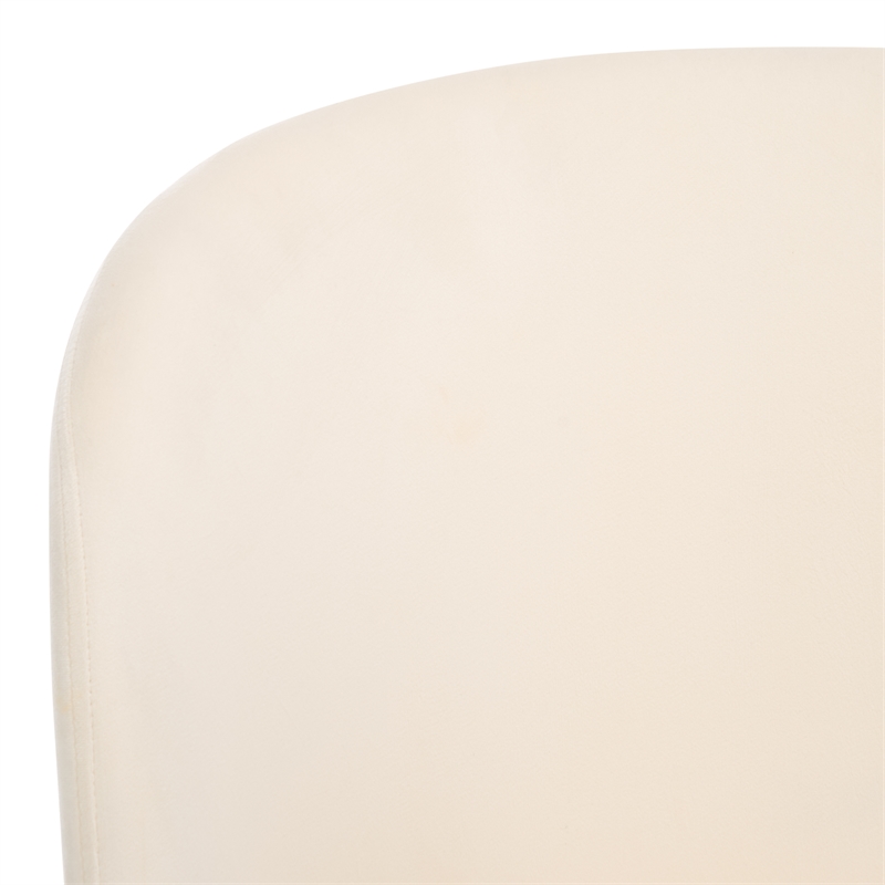 Safavieh Aminah Wood Upholstered Dining Chair in Ivory / Walnut