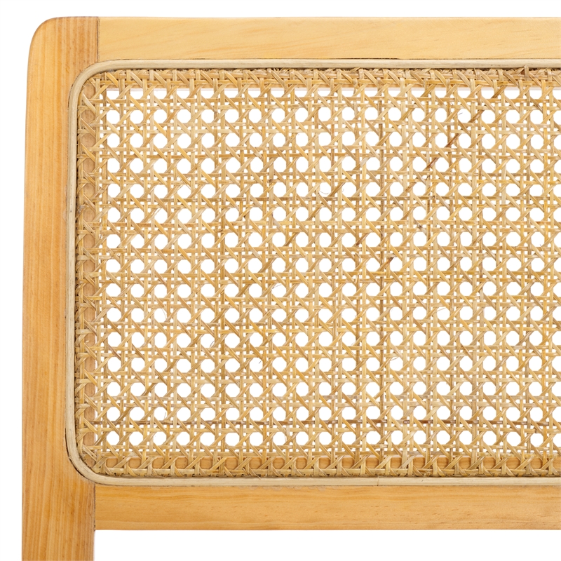 Safavieh Suzetta Pine Wood Dining Chair in Natural / White