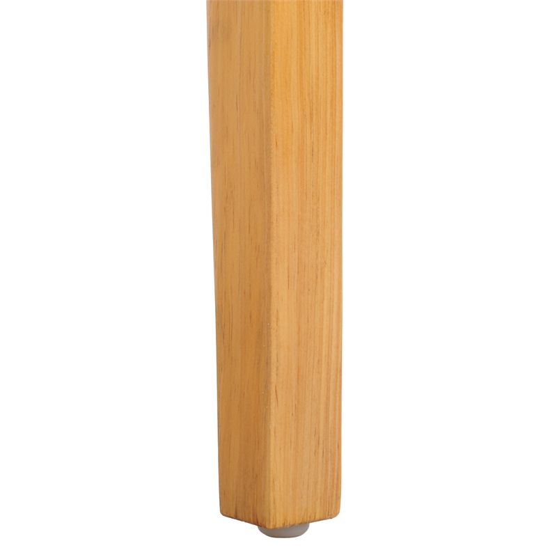 Safavieh Patrina Pine Wood Armed Dining Chair in Natural / White