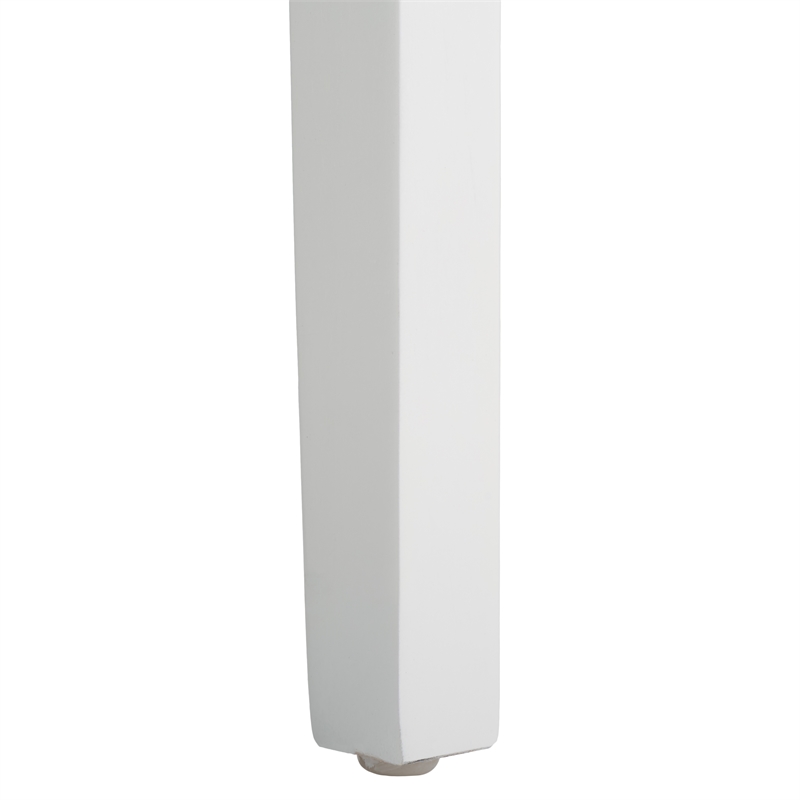 Safavieh Patrina Pine Wood Armed Dining Chair in White / Natural