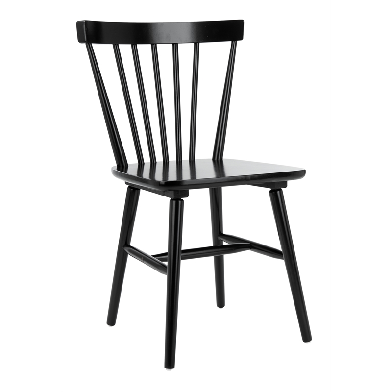 Safavieh Winona Wood Spindle Back Dining Chair in Black
