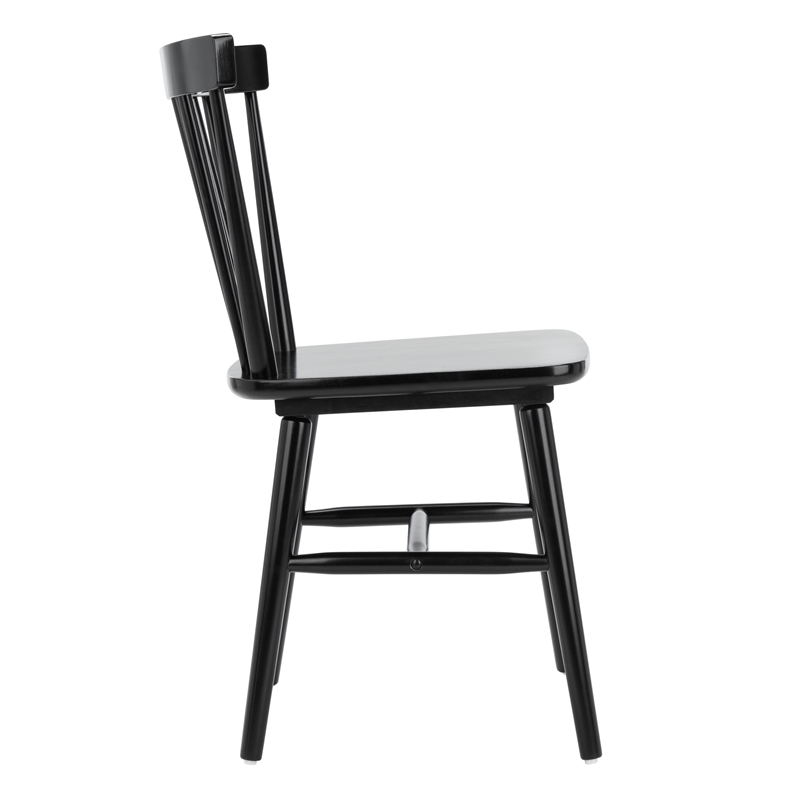 Safavieh Winona Wood Spindle Back Dining Chair in Black