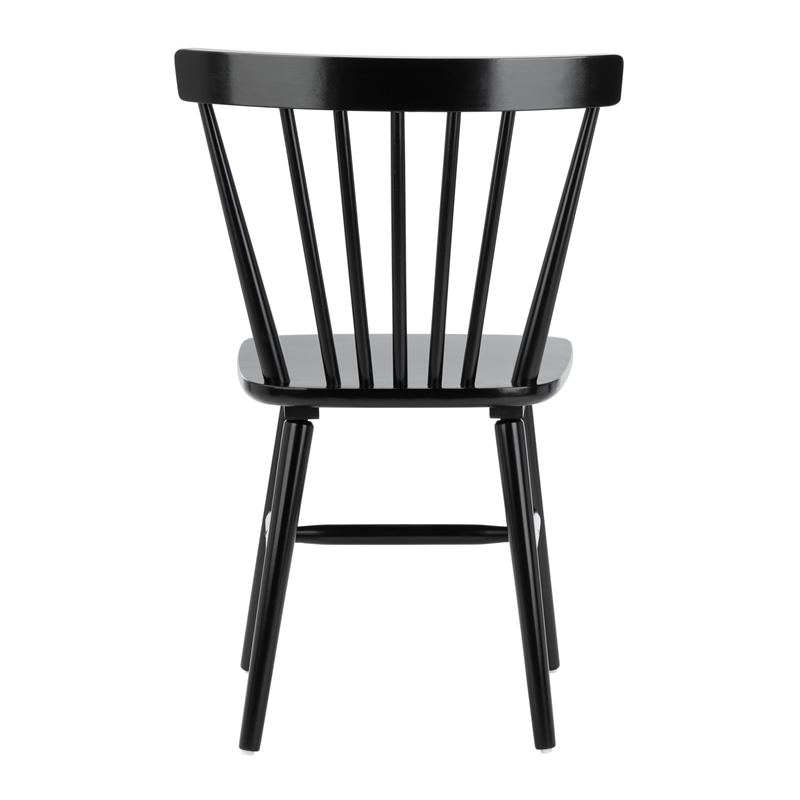 Safavieh Winona Wood Spindle Back Dining Chair in Black
