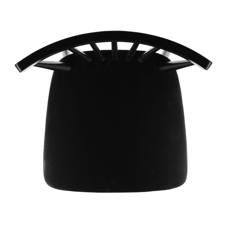 Safavieh Winona Wood Spindle Back Dining Chair in Black