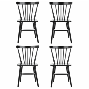 Safavieh Winona Wood Spindle Back Dining Chair in Black
