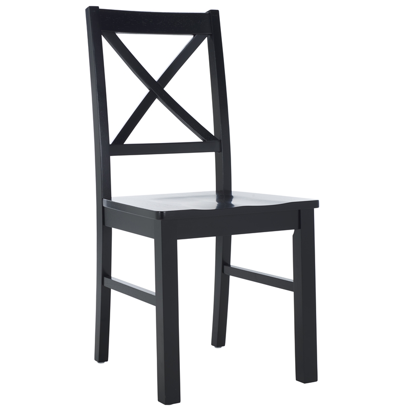 Safavieh Akash Wood Dining Chair in Black