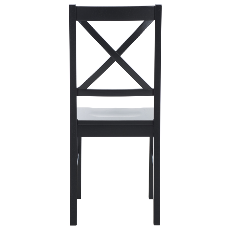 Safavieh Akash Wood Dining Chair in Black