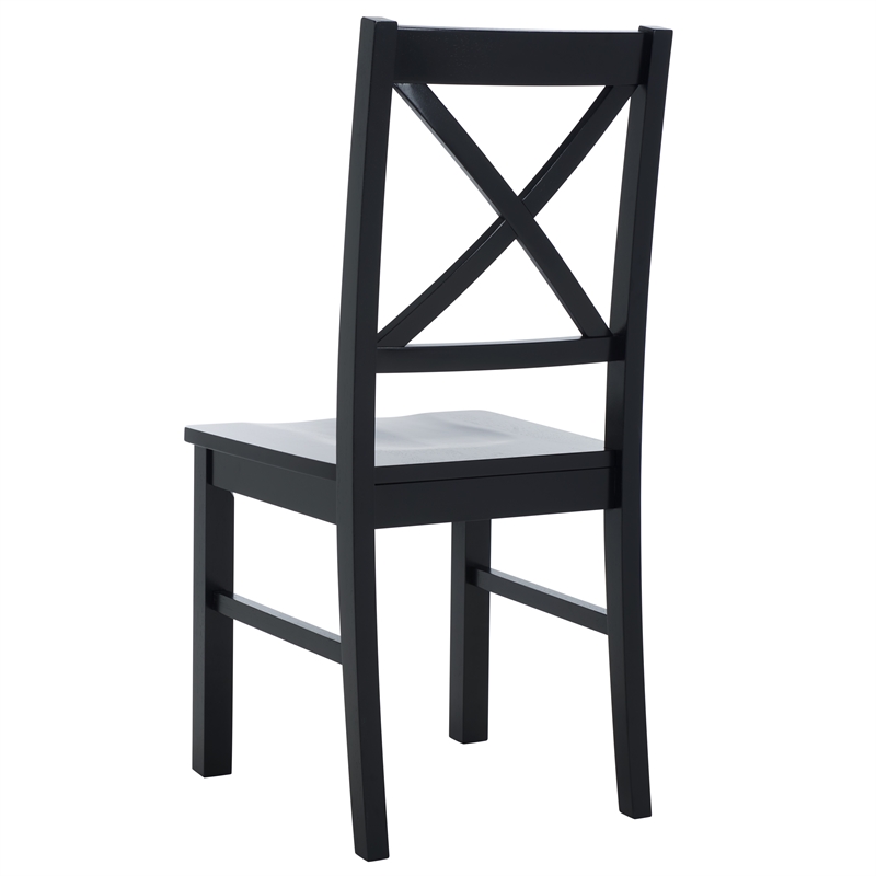 Safavieh Akash Wood Dining Chair in Black