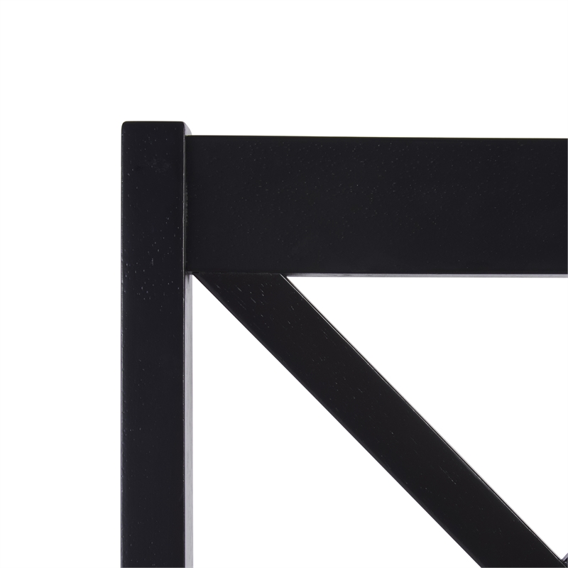 Safavieh Akash Wood Dining Chair in Black / Walnut