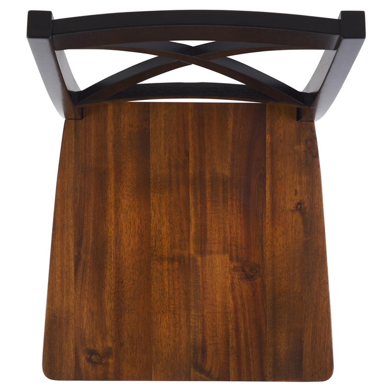 Safavieh Akash Wood Dining Chair in Black / Walnut