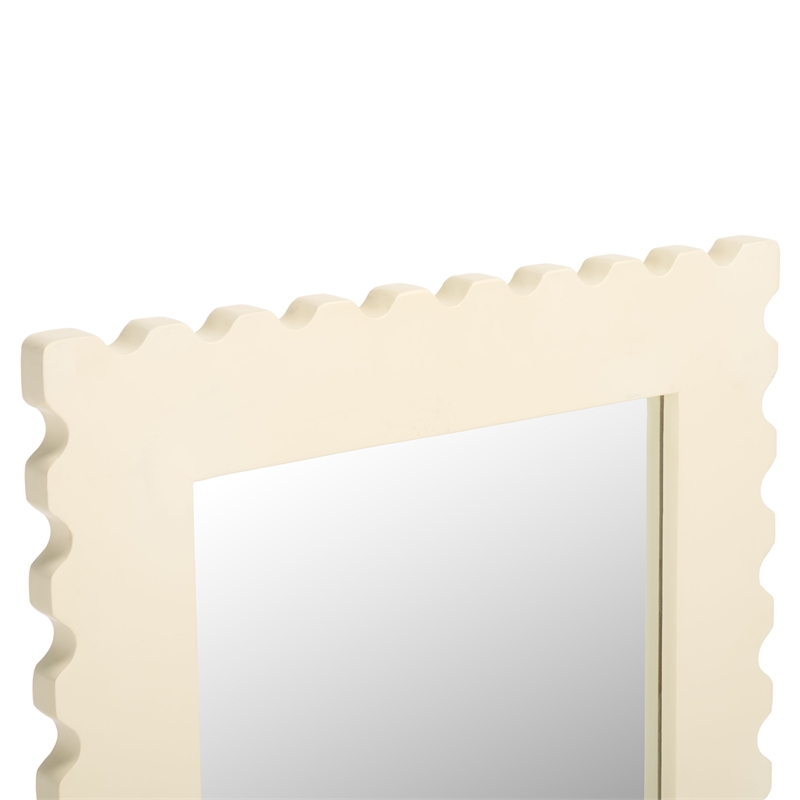 Safavieh Nadia Wood and Iron Mirror in White
