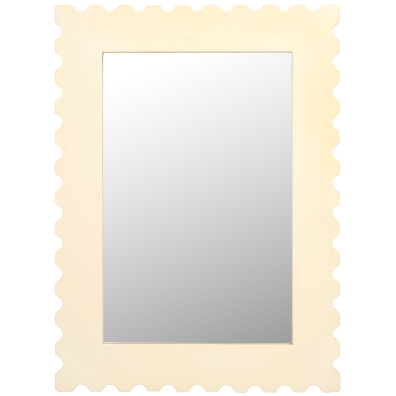 Safavieh Nadia Wood and Iron Mirror in White