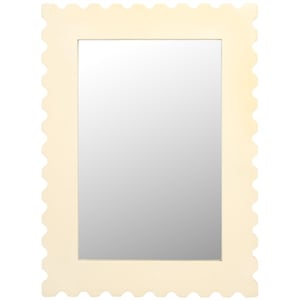 Safavieh Nadia Wood and Iron Mirror in White