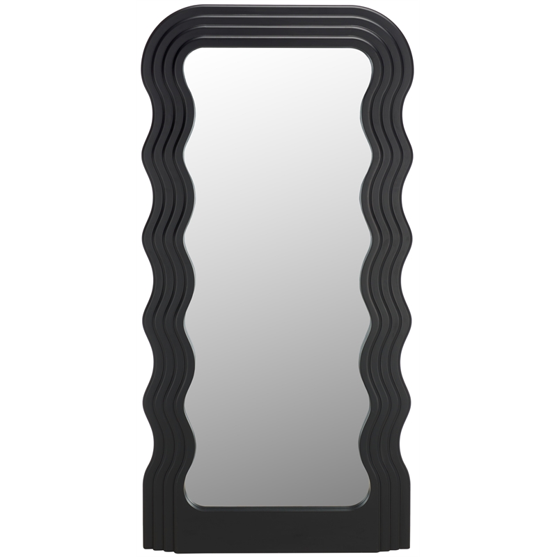 Safavieh Mahya Wood and Iron Mirror in Black