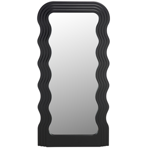 Safavieh Mahya Wood and Iron Mirror in Black