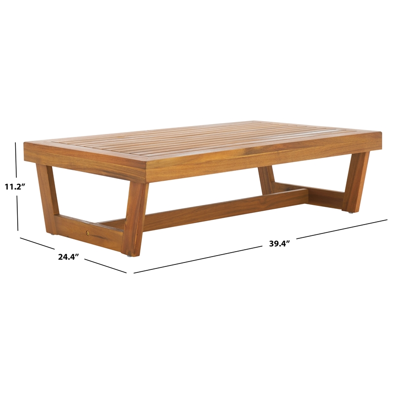 Safavieh Dune Wood Coffee Table in Natural