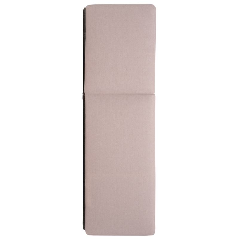 Safavieh Vale Steel and Polyester Lounger in Gray / Light Gray