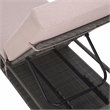 Safavieh Vale Steel and Polyester Lounger in Gray / Light Gray