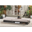 Safavieh Vale Steel and Polyester Lounger in Gray / Light Gray
