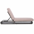 Safavieh Vale Steel and Polyester Lounger in Gray / Light Gray