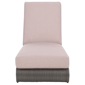 Safavieh Vale Steel and Polyester Lounger in Gray / Light Gray