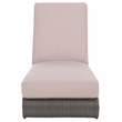Safavieh Vale Steel and Polyester Lounger in Gray / Light Gray