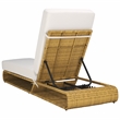 Safavieh Vale Steel and Polyester Lounger in Natural / White