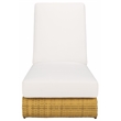 Safavieh Vale Steel and Polyester Lounger in Natural / White