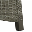 Safavieh Herman Steel and Polyester Recliner Chair in  Brown / Light Gray