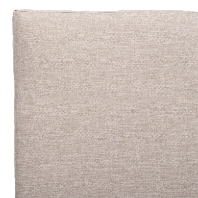Safavieh Herman Steel and Polyester Recliner Chair in  Brown / Light Gray