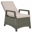 Safavieh Herman Steel and Polyester Recliner 3 Pc Set in Brown / Light Gray