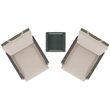 Safavieh Herman Steel and Polyester Recliner 3 Pc Set in Brown / Light Gray