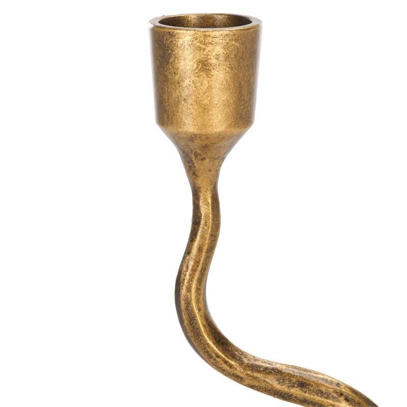 Safavieh Zobi Taper Candlestick Set Of 2 in Gold