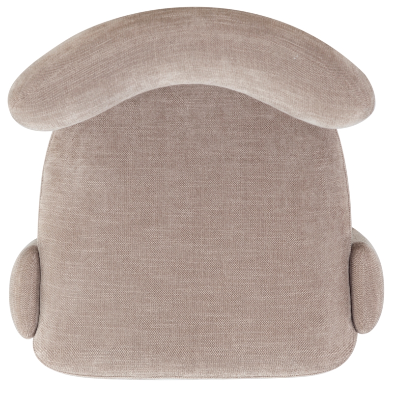 Safavieh Tamlyn Performance Wood and Fabric Dining Chair in Light Brown