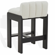 Safavieh Delphini Wood Counter Stool  in Ivory / Black