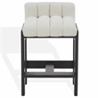 Safavieh Delphini Wood Counter Stool  in Ivory / Black