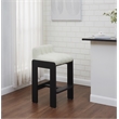 Safavieh Delphini Wood Barstool in Ivory / Black