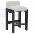 Safavieh Delphini Wood Barstool in Ivory / Black