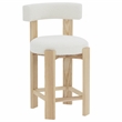 Safavieh Saralisa Wood Counter Stool  in Ivory / Natural