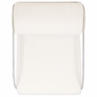 Safavieh Bethann Stainless Steel Frame Accent Chair in White / Silver