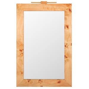 Safavieh Anthea Wood and Iron Mirror in Natural