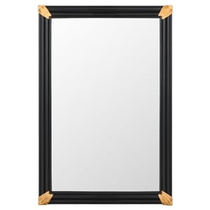 Safavieh Bindie Wood Mirror in Natural / Black