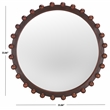 Safavieh Lando Wood  Mirror in Walnut
