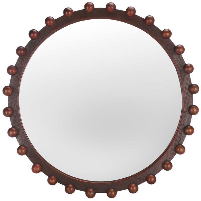 Safavieh Lando Wood  Mirror in Walnut
