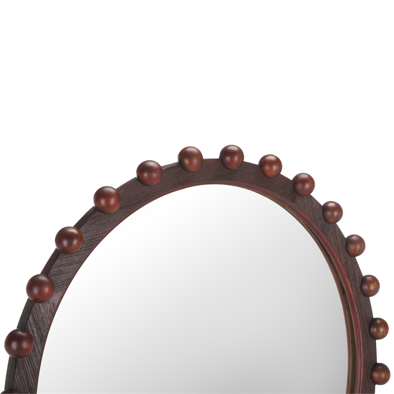 Safavieh Lando Wood  Mirror in Walnut